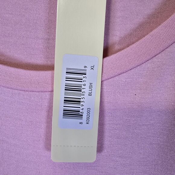 NWT Cyrus T Shirt Long Sleeve Womens XL Light Pink Blush Lightweight Thin - Picture 3 of 7